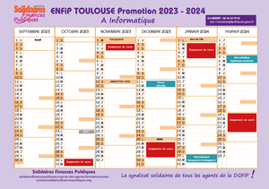 Calendrier inspecteur élève informatique