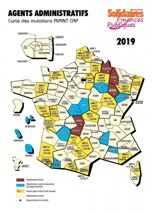 Carte avant CAP agents administratifs 2019