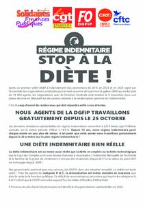 Tract intersyndical - Régime indemnitaire : stop à la diète !